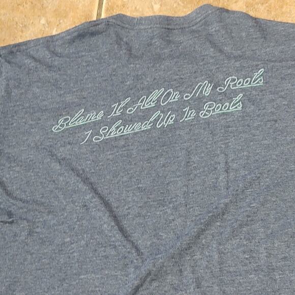 Garth Brooks Oasis Men's T-shirt Short Sleeve Double Sided Print Gray Med - Picture 6 of 6